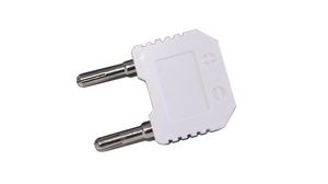 Thermocouple Adapter, Type-K - 2x 4mm Connector White